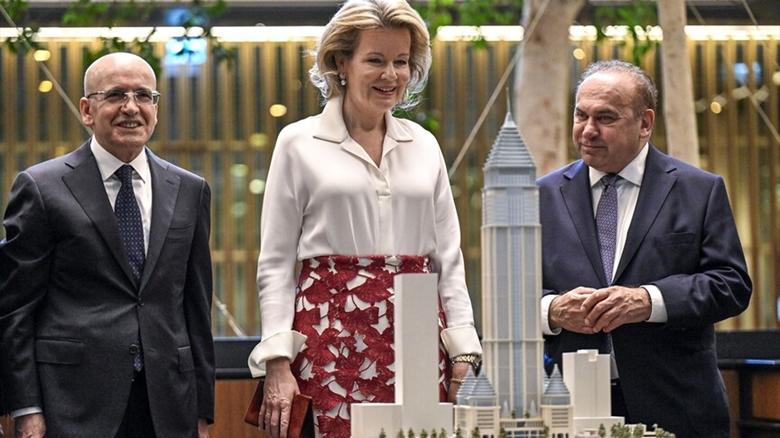 Belçika Kraliçesi Mathilde ve beraberindeki heyet, TCMB İstanbul Finans Merkezi Yerleşkesi'ni ziyaret etti