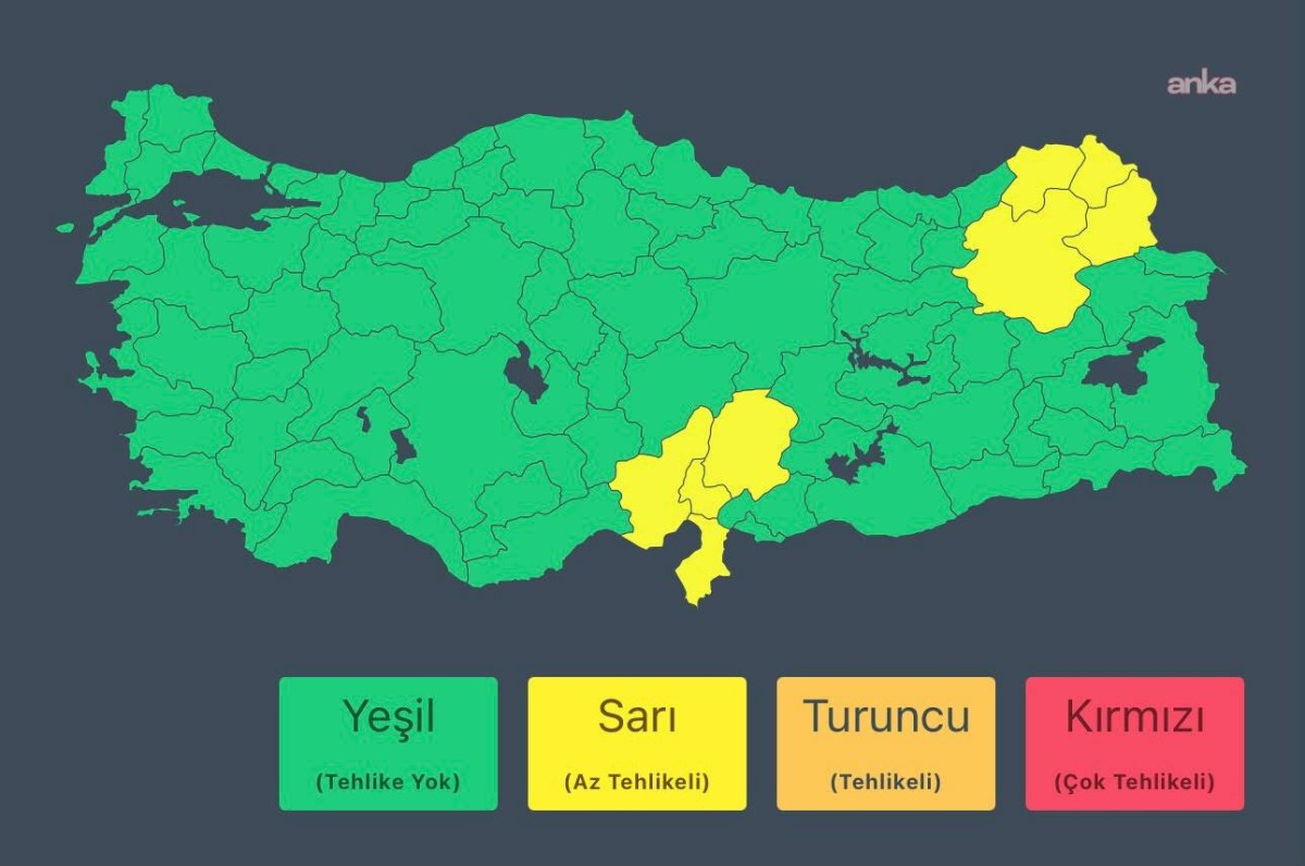 Meteoroloji'den 7 il için kuvvetli yağış uyarısı
