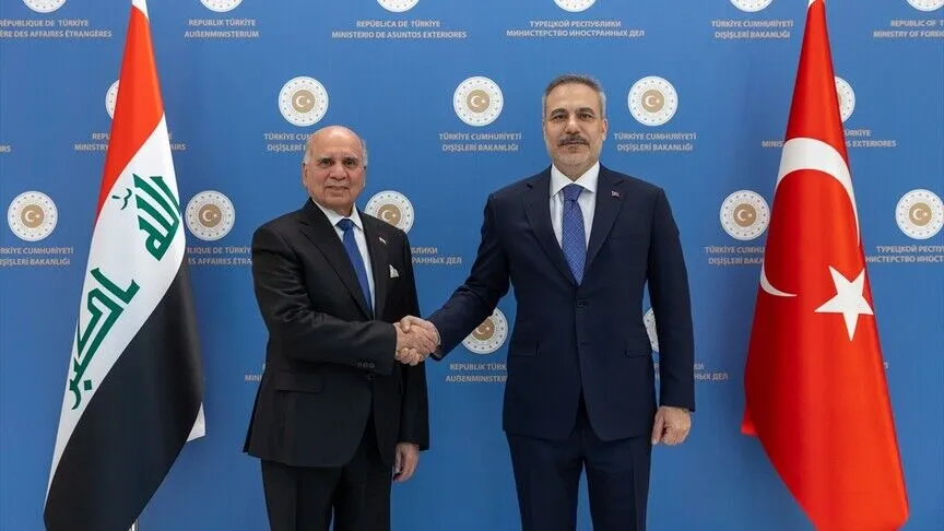 Dışişleri Bakanı Fidan, Irak Dışişleri Bakanı Hüseyin ile Ankara'da görüştü