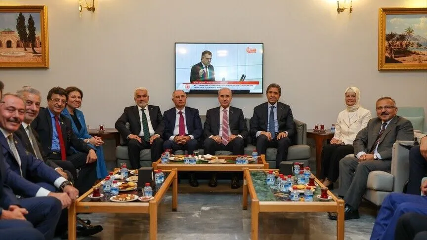 TBMM Başkanı Numan Kurtulmuş, kulisleri ziyaret etti