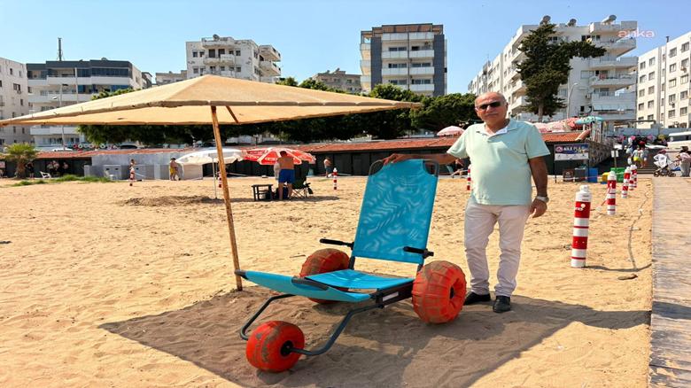 Adana Yumurtalık’ta mavi bayrak yenilendi, engelsiz plaj dönemi başladı