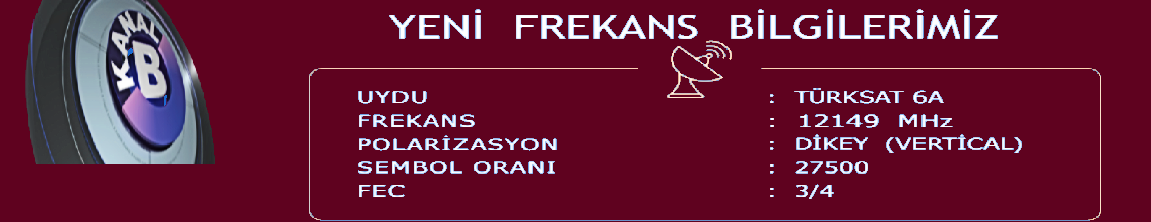 KanalB Yeni Frekansları