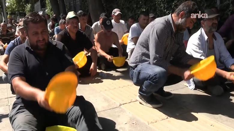 Madencilerin bakanlık önündeki eylemi 15. gününde